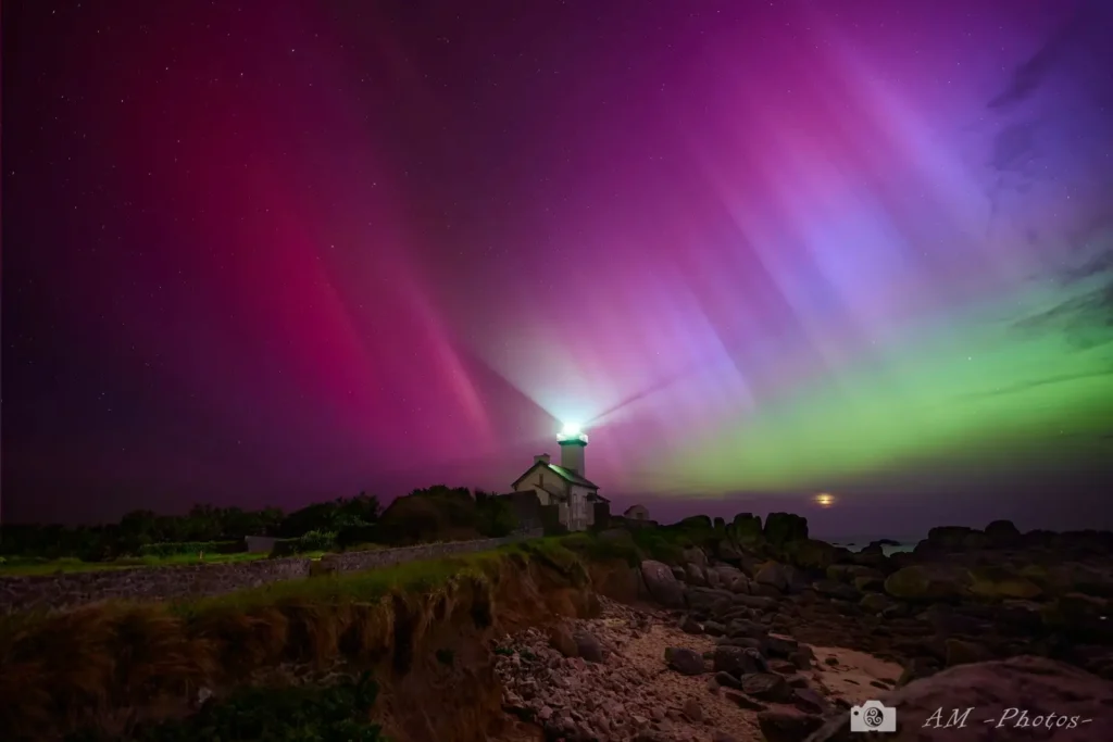Aurore_Boreale_Phare de Pontusval_Brignogan_Bretagne_Finistère
